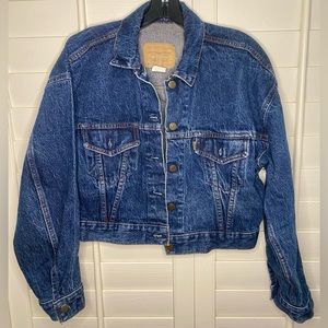 Levi’s women’s cropped jacket. Size M. Made in USA